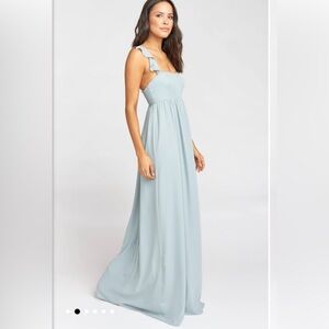 Show Me Your Mumu June Maxi Dress Steel Blue Size S